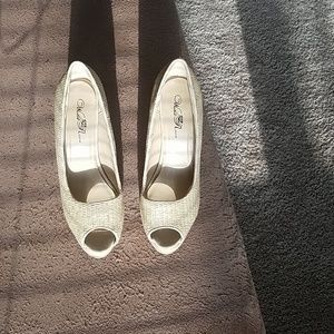 Wild Rose Natural wicker Heels